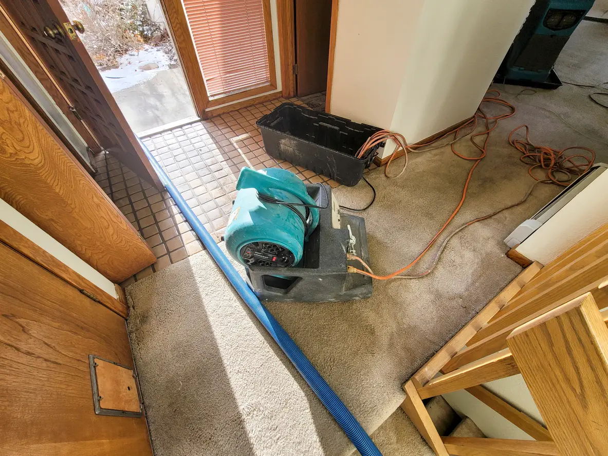 Water damage restoration in a Minneapolis home